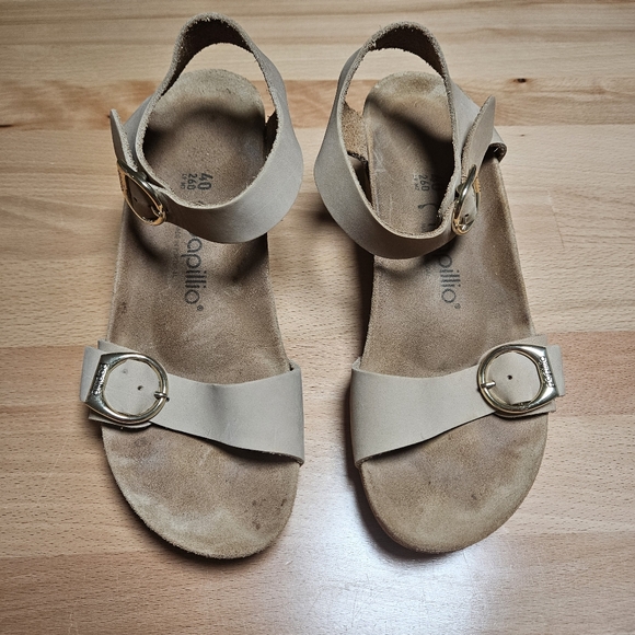 Birkenstock Papillio Soley Nubuck Leather Sandals 40/9 - Picture 3 of 9